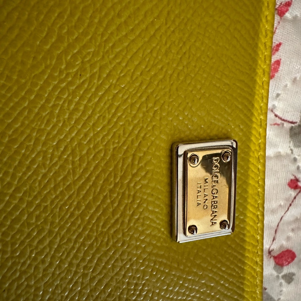 Dolce & Gabbana Mustard Leather Bag